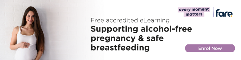 free accredited elearning - supporting alcohol-free pregnancy and safe breastfeeding
