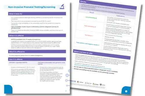 NIPT/S point-of-care resource