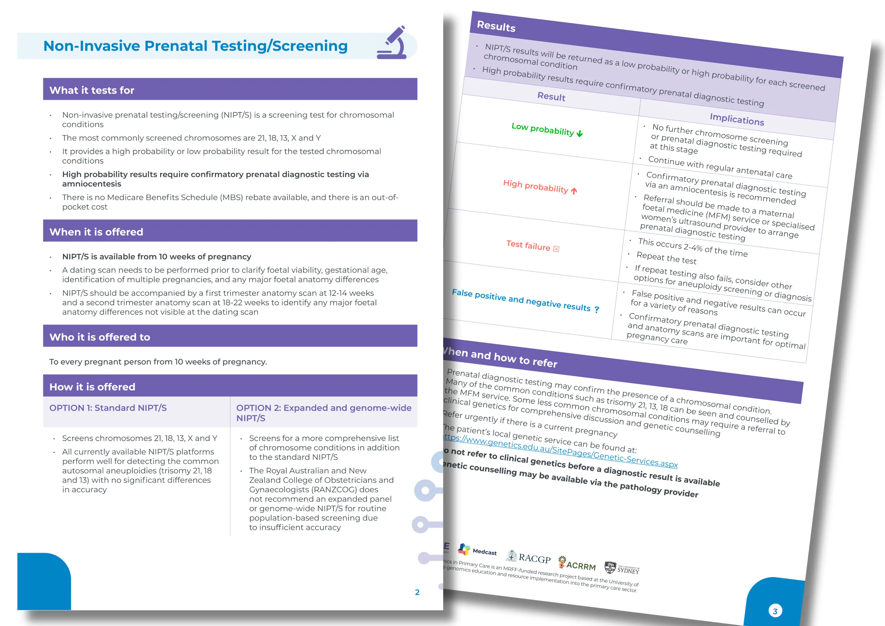 NIPT point of care resource snapshot